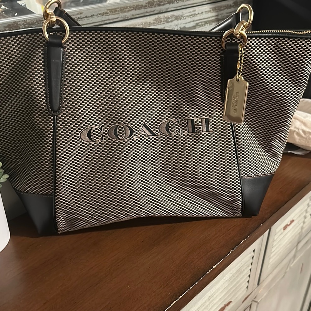 Brand New Coach Canvas Tote